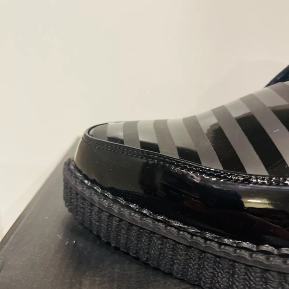 NEW TUK Black Stripe 3-Buckle Pointed Men Boots Size 11 - Picture 9 of 14